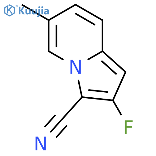 2-fluoro-6-methyl-3-Indolizinecarbonitrile structure