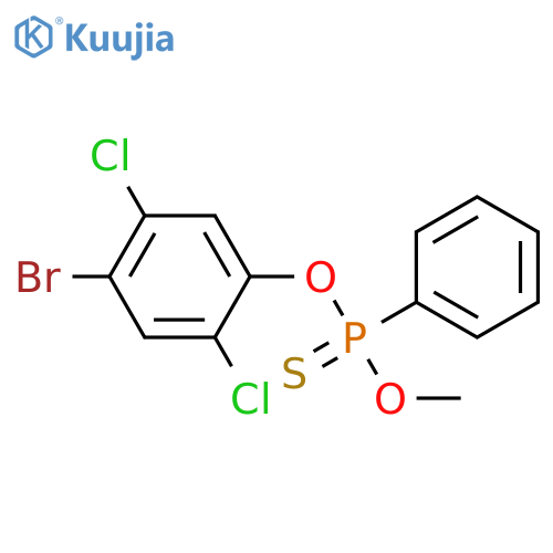 Phosphonothioic acid, phenyl-, o-(4-bromo-2,5-dichlorophenyl) o-methyl ester, (R)- structure