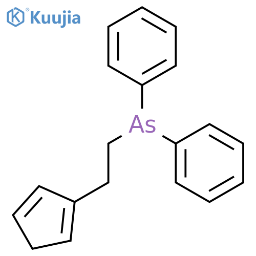 Arsine, [2-(1,4-cyclopentadien-1-yl)ethyl]diphenyl- structure
