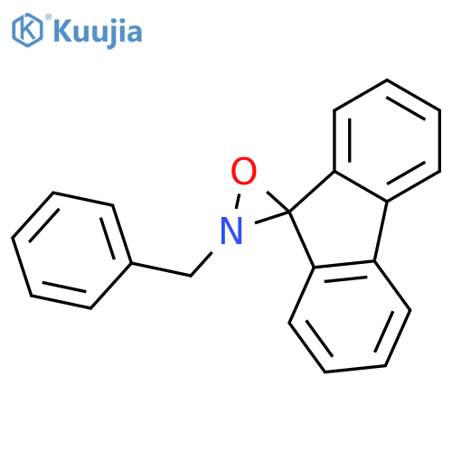SPIRO[9H-FLUORENE-9,3'-OXAZIRIDINE], 2'-(PHENYLMETHYL)- structure