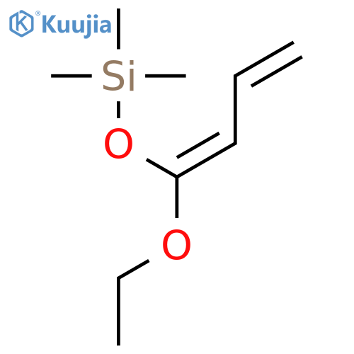 Silane, [(1-ethoxy-1,3-butadienyl)oxy]trimethyl- structure