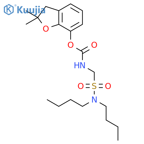 2,2-dimethyl-2,3-dihydro-1-benzofuran-7-yl (dibutylsulfamoyl)methylcarbamate structure