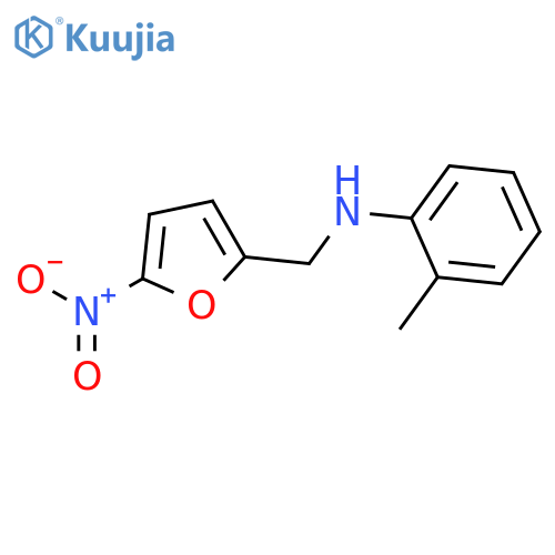 2-FURANMETHANAMINE, N-(2-METHYLPHENYL)-5-NITRO- structure