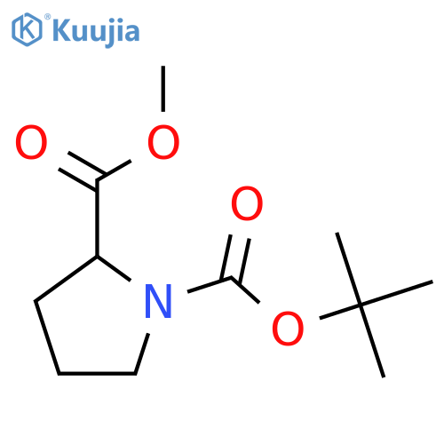 1-tert-butyl 2-methyl (2R)-pyrrolidine-1,2-dicarboxylate structure