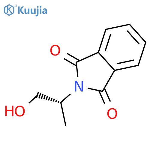 2-[(1R)-2-hydroxy-1-methyl-ethyl]isoindoline-1,3-dione structure