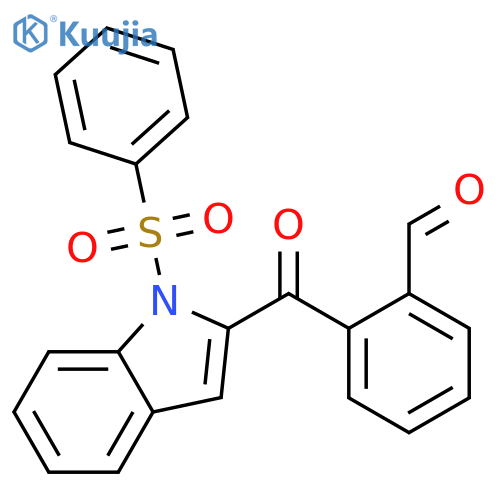 Benzaldehyde, 2-[[1-(phenylsulfonyl)-1H-indol-2-yl]carbonyl]- structure