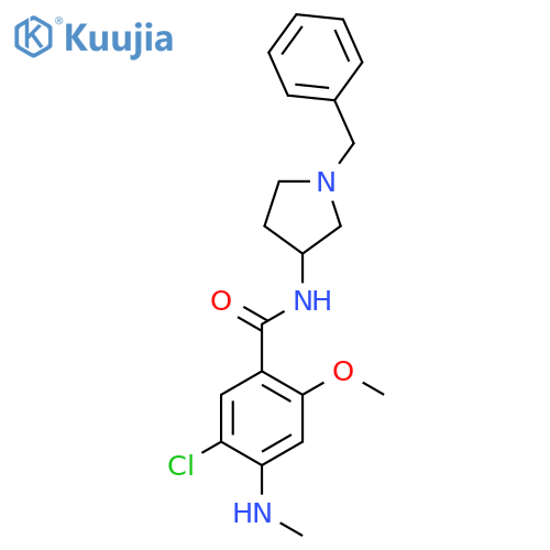 N-(1-benzylpyrrolidin-3-yl)-5-chloro-2-methoxy-4-(methylamino)benzamide structure
