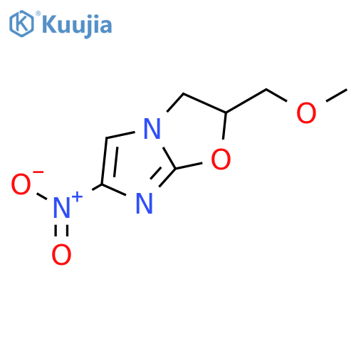 2,3-dihydro-2-(methoxymethyl)-6-nitro-Imidazo[2,1-b]oxazole structure