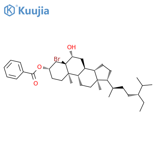 Stigmastane-3,6-diol, 5-bromo-, 3-benzoate, (3b,5a,6b)- structure