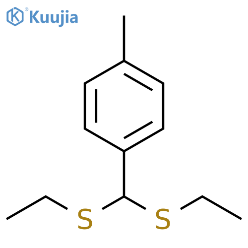 Benzene, 1-[bis(ethylthio)methyl]-4-methyl- structure