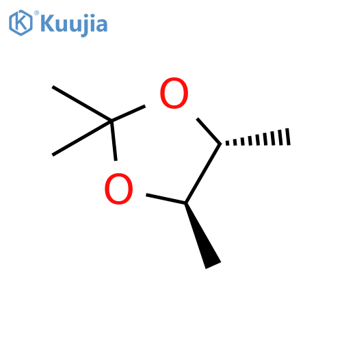 1,3-DIOXOLANE, 2,2,4,5-TETRAMETHYL-, (4R-TRANS)- structure