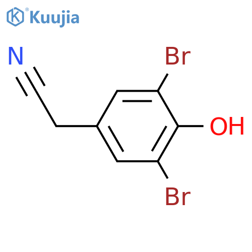 (3,5-Dibromo-4-hydroxyphenyl)acetic acid; Nitrile structure