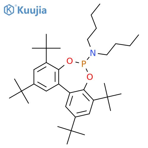 Dibenzo[d,f][1,3,2]dioxaphosphepin-6-amine,N,N-dibutyl-2,4,8,10-tetrakis(1,1-dimethylethyl)- structure