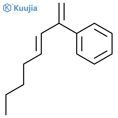 Benzene, [(2E)-1-methylene-2-heptenyl]- structure