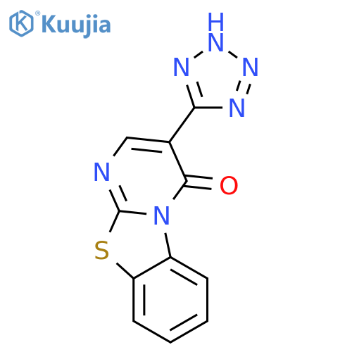4H-PYRIMIDO[2,1-B]BENZOTHIAZOL-4-ONE, 3-(1H-TETRAZOL-5-YL)- structure