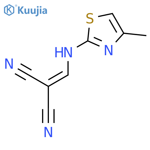 PROPANEDINITRILE, [[(4-METHYL-2-THIAZOLYL)AMINO]METHYLENE]- structure