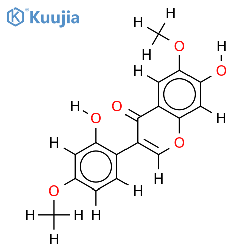 2',7-dihydroxy-4',6-dimethoxyisoflavone structure