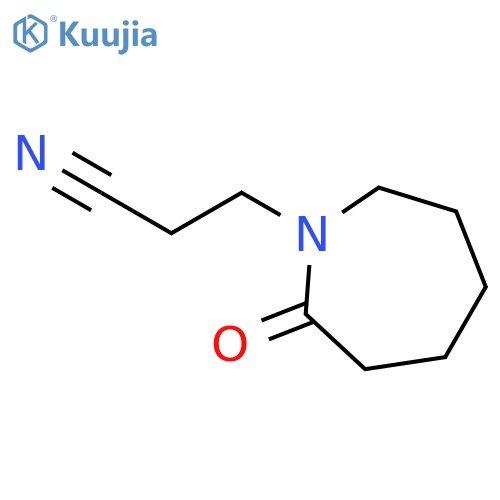 N-(β-Cyanoethyl)caprolactam structure