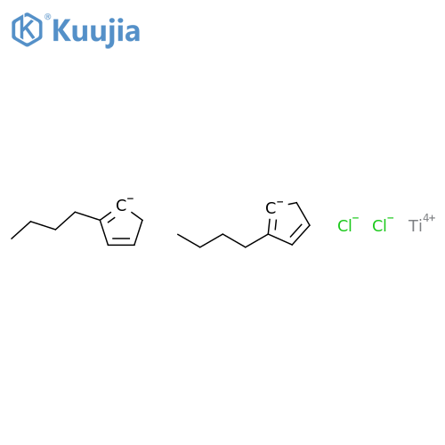 Titanium,bis[(1,2,3,4,5-h)-1-butyl-2,4-cyclopentadien-1-yl]dichloro- structure