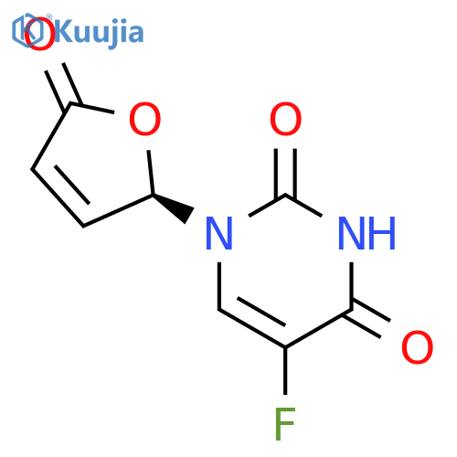 2,4(1H,3H)-Pyrimidinedione,1-(2,5-dihydro-5-oxo-2-furanyl)-5-fluoro-, (R)- (9CI) structure