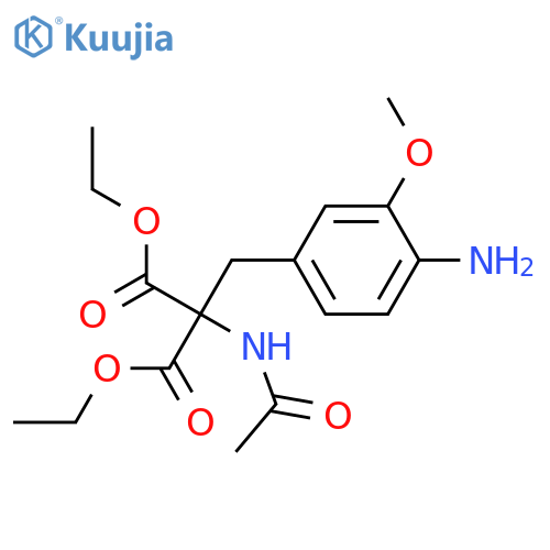 (Acetylamino)(4-amino-3-methoxyphenyl)methylpropanedioic Acid Diethyl Ester structure