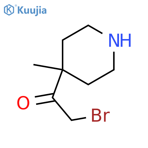 Ethanone,2-bromo-1-(4-methyl-4-piperidinyl)- structure
