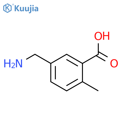 5-Aminomethyl-2-methyl-benzoic acid structure