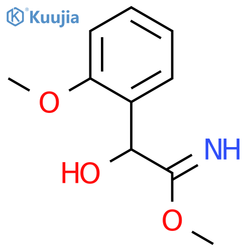 Benzeneethanimidicacid, a-hydroxy-2-methoxy-, methyl ester structure