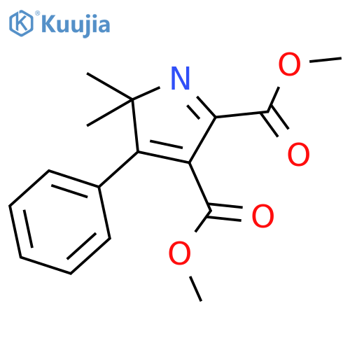 2H-PYRROLE-4,5-DICARBOXYLIC ACID, 2,2-DIMETHYL-3-PHENYL-, DIMETHYL ESTER structure