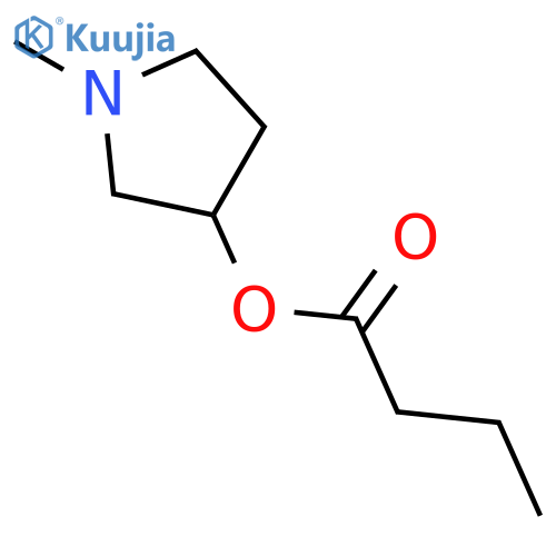 BUTANOIC ACID, 1-METHYL-3-PYRROLIDINYL ESTER structure