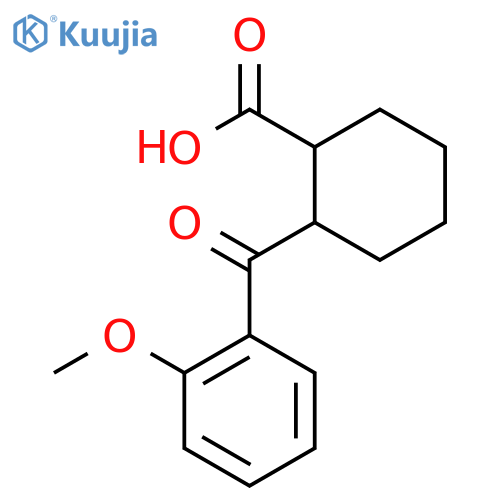 trans-2-(2-Methoxybenzoyl)cyclohexane-1-carboxylic acid structure