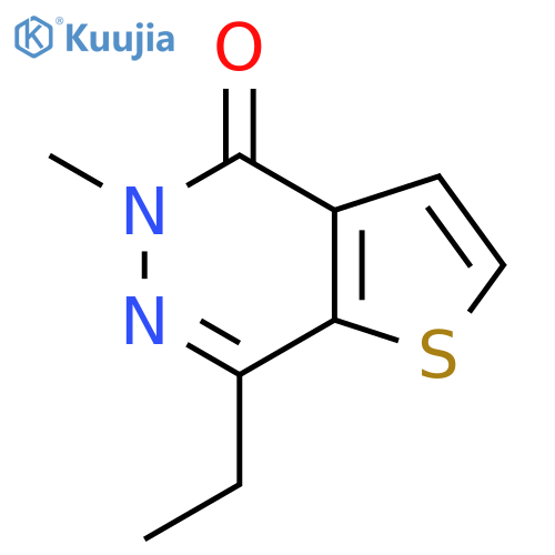 THIENO[2,3-D]PYRIDAZIN-4(5H)-ONE, 7-ETHYL-5-METHYL- structure
