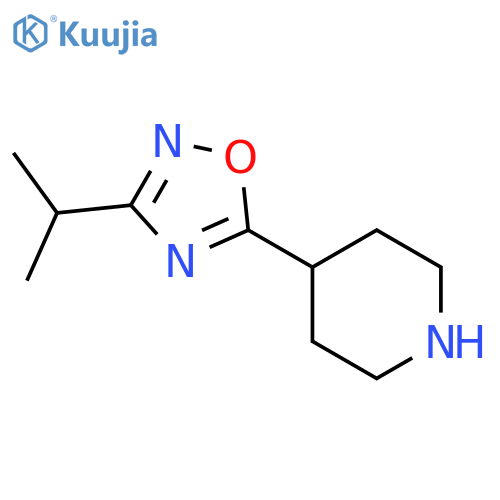 4-(3-Isopropyl-1,2,4-oxadiazol-5-yl)piperidine structure