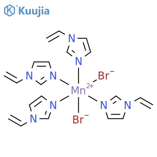Manganese,dibromotetrakis(1-ethenyl-1H-imidazole-N3)-, (OC-6-12)- (9CI) structure