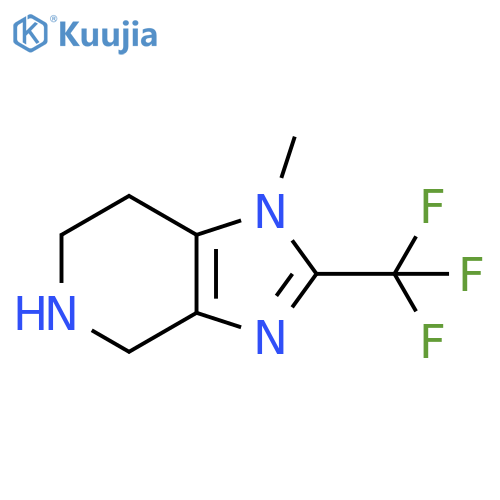 4,5,6,7-tetrahydro-1-methyl-2-(trifluoromethyl)-1H-Imidazo[4,5-c]pyridine structure