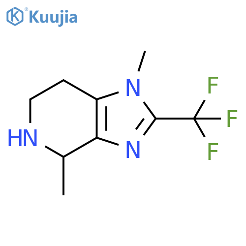 4,5,6,7-tetrahydro-1,4-dimethyl-2-(trifluoromethyl)-1H-Imidazo[4,5-c]pyridine structure