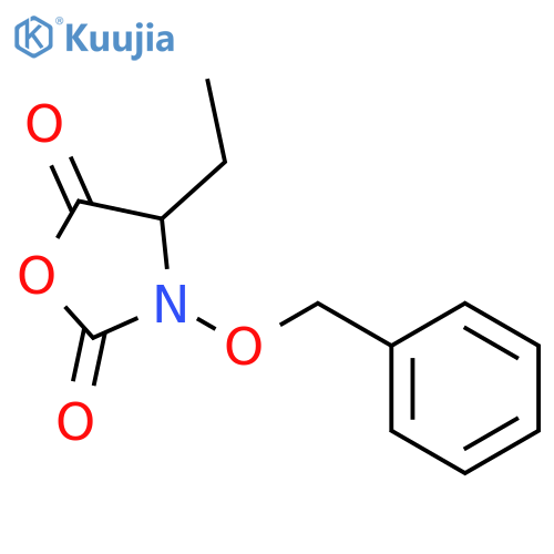 2,5-Oxazolidinedione, 4-ethyl-3-(phenylmethoxy)- structure
