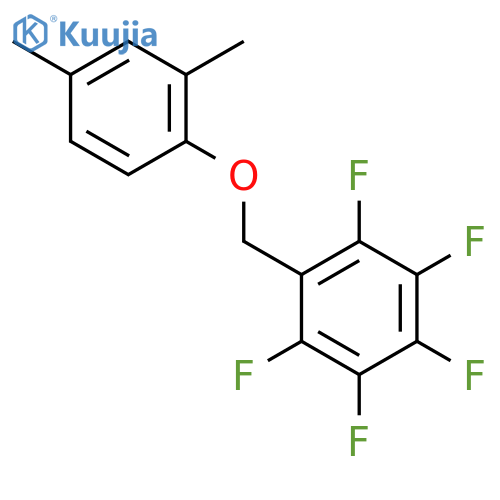 1-[(2,4-dimethylphenoxy)methyl]-2,3,4,5,6-pentafluorobenzene structure
