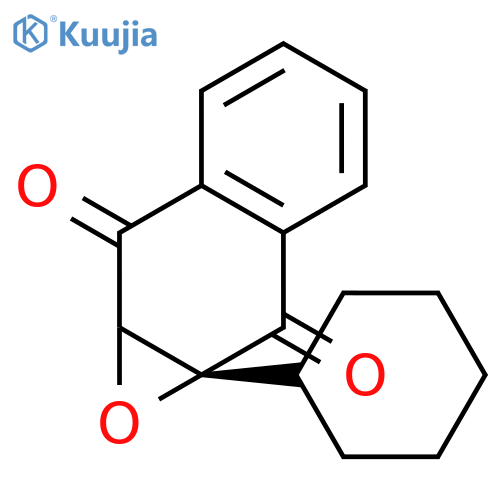 Naphth[2,3-b]oxirene-2,7-dione, 1a-cyclohexyl-1a,7a-dihydro-, (1aR)- structure