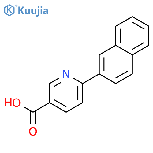 3-Pyridinecarboxylicacid, 6-(2-naphthalenyl)- structure