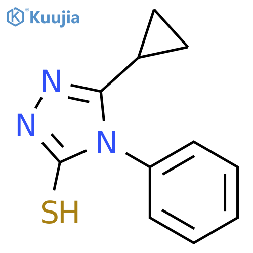 5-cyclopropyl-4-phenyl-4h-1,2,4-triazole-3-thiol structure