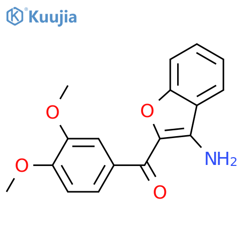 (3-Amino-1-benzofuran-2-yl)(3,4-dimethoxyphenyl)methanone structure