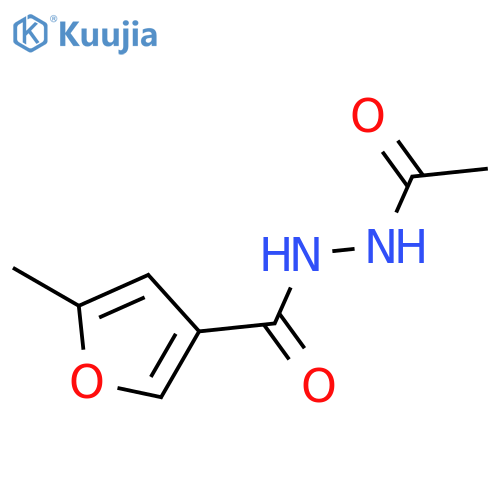 3-Furancarboxylic acid,5-methyl-, 2-acetylhydrazide structure