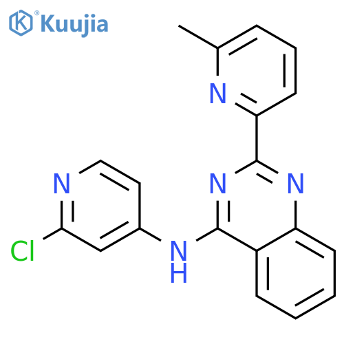 4-QUINAZOLINAMINE, N-(2-CHLORO-4-PYRIDINYL)-2-(6-METHYL-2-PYRIDINYL)- structure