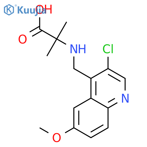 ALANINE, N-[(3-CHLORO-6-METHOXY-4-QUINOLINYL)METHYL]-2-METHYL- structure