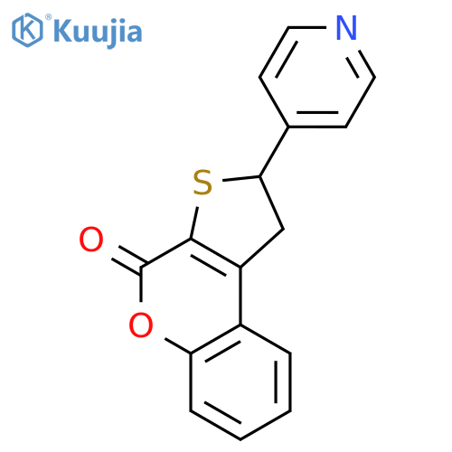 2-(pyridin-4-yl)-1,2-dihydro-4H-thieno[2,3-c]chromen-4-one structure