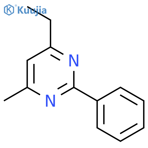 PYRIMIDINE, 4-ETHYL-6-METHYL-2-PHENYL- structure