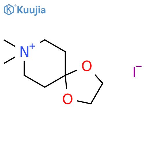 1,4-Dioxa-8-azoniaspiro[4.5]decane, 8,8-dimethyl-, iodide structure