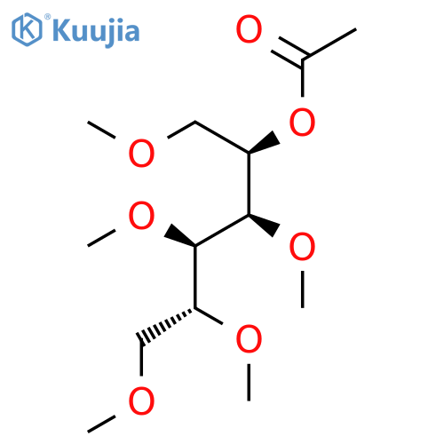 D-Mannitol, 1,2,3,4,6-penta-O-methyl-, acetate structure