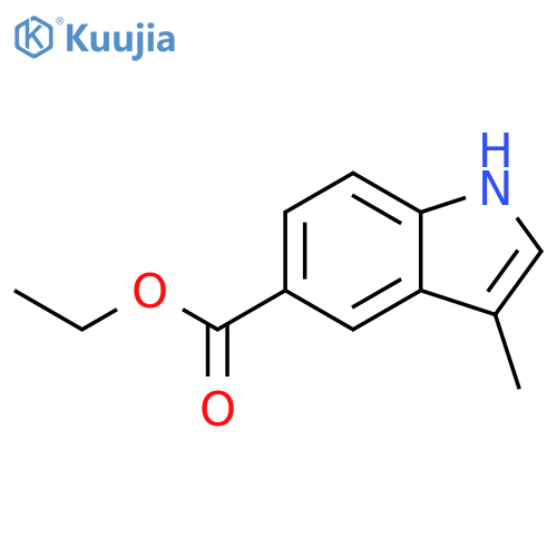 Ethyl 3-methyl-1H-indole-5-carboxylate structure